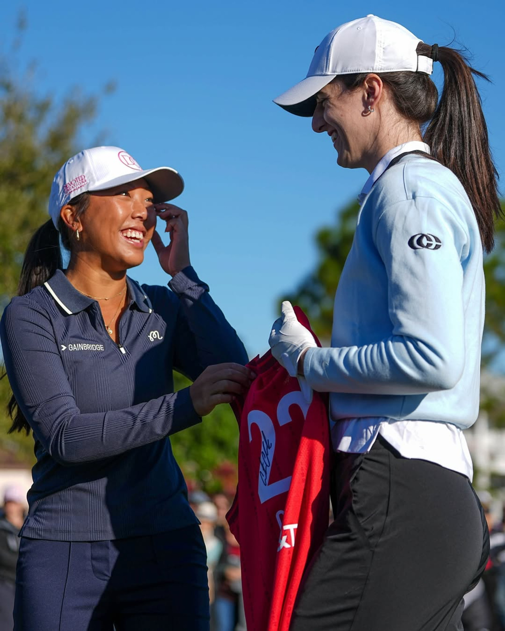 Lauryn Nguyen and Caitlin Clark at The ANNIKA
